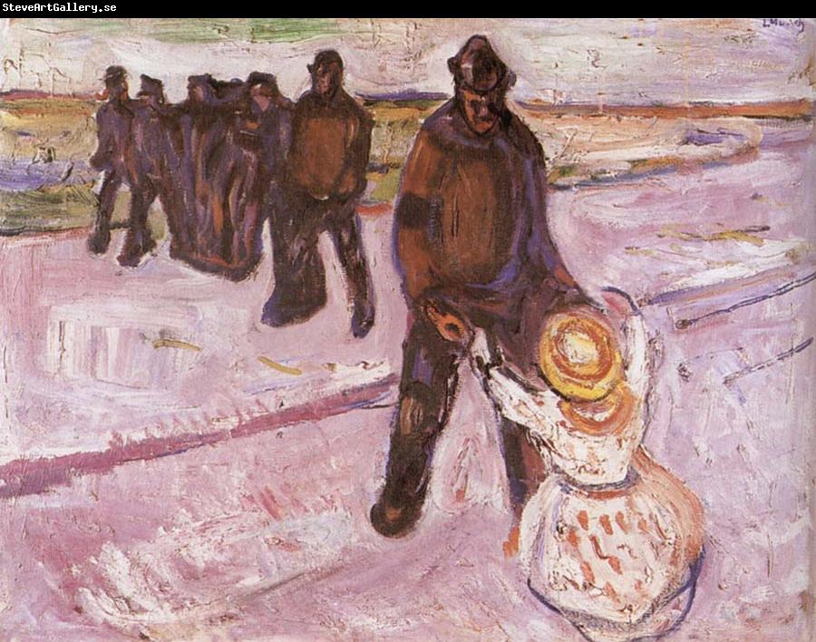 Edvard Munch Worker and Children